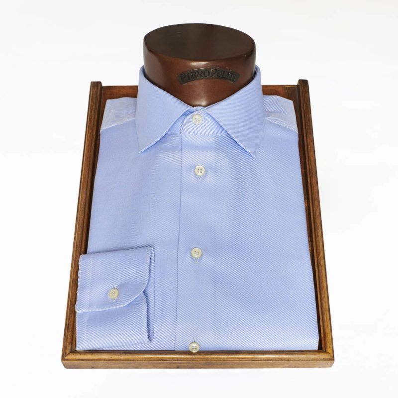 Light blue twill shirt