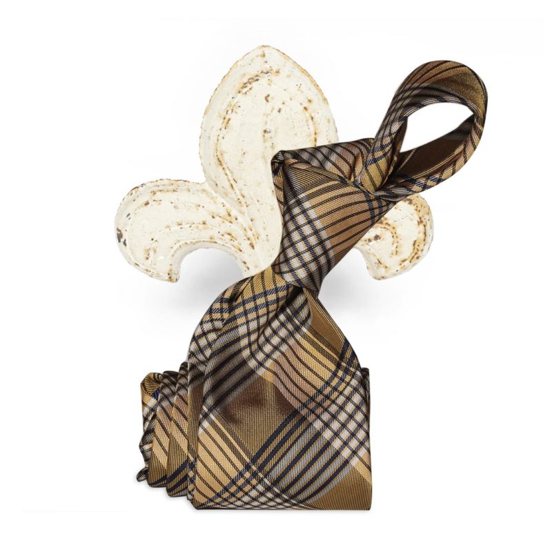Yellow gold madras tie